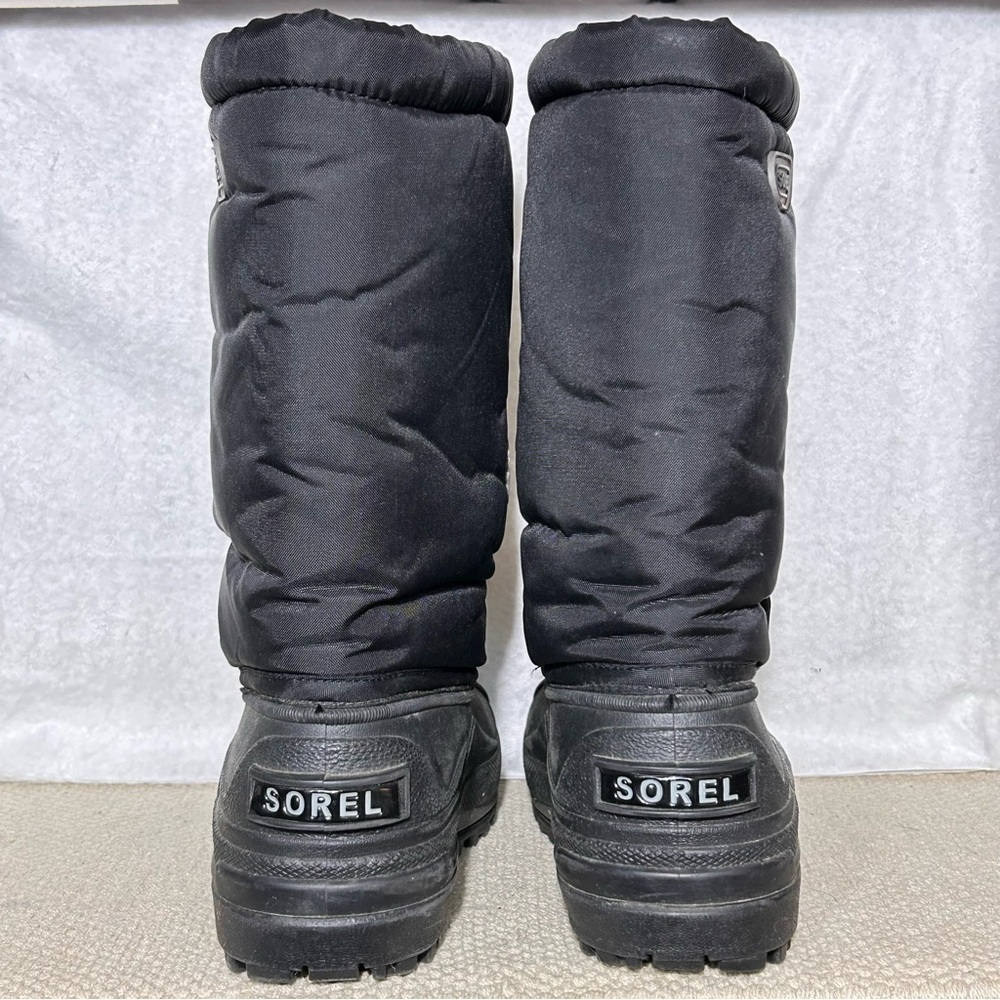Sorel Big Kids/Youth Black/Grey Snow Goose Insulated Snow Winter Boots SZ 5 - Picture 4 of 11